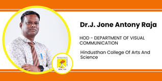 Hindusthan College Of Arts And Science, HOD of Visual Communication: Dr.J. Jone Antony Raja Interview